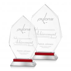 Employee Gifts - Nebraska Red Arch & Crescent Crystal Award