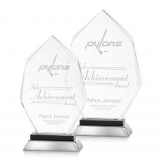 Employee Gifts - Nebraska Black Arch & Crescent Crystal Award