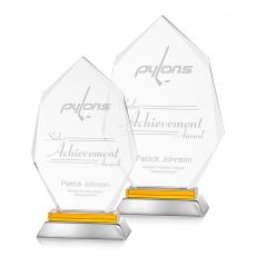 Employee Gifts - Nebraska Amber Arch & Crescent Crystal Award