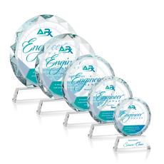 Stratford Full Color Clear Circle Crystal Award - Corporate Awards