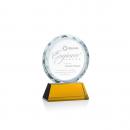 Stratford Amber Circle Crystal Award