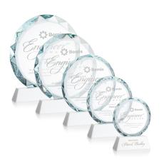 Stratford White Circle Crystal Award - Corporate Awards
