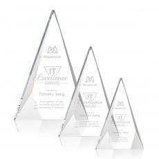 Employee Gifts - Rochester Clear Pyramid Crystal Award