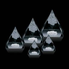Employee Gifts - Optical Pyramid Crystal Award