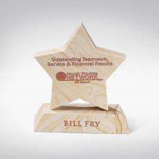 Employee Gifts - Star on Base Desk Stone Resin Award