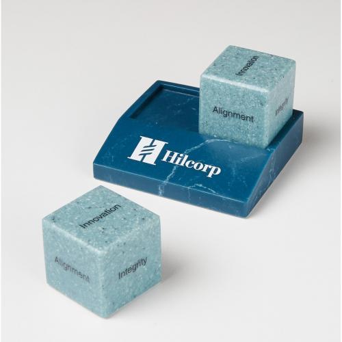 Corporate Awards - Marble & Granite Corporate Awards - 2-Pc Dice Set with Base