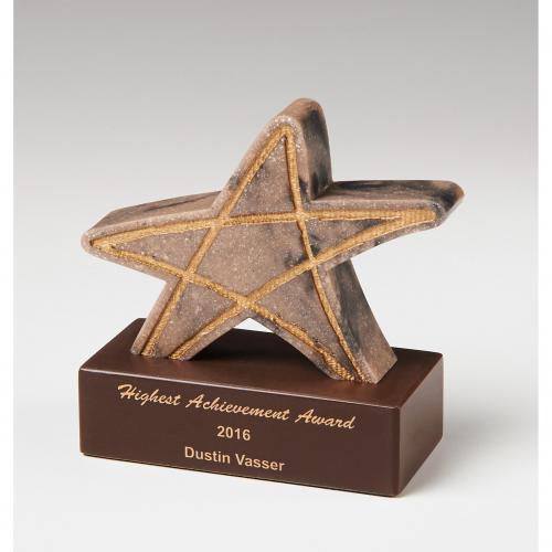 Corporate Awards - Marble & Granite Corporate Awards - Top Star Desk Stone Resin Award