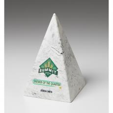Employee Gifts - 6" Pyramid Stone Resin Award