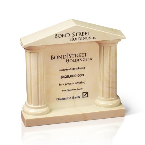 Corporate Awards - Marble & Granite Corporate Awards - Column Facade Desk Stone Resin Award