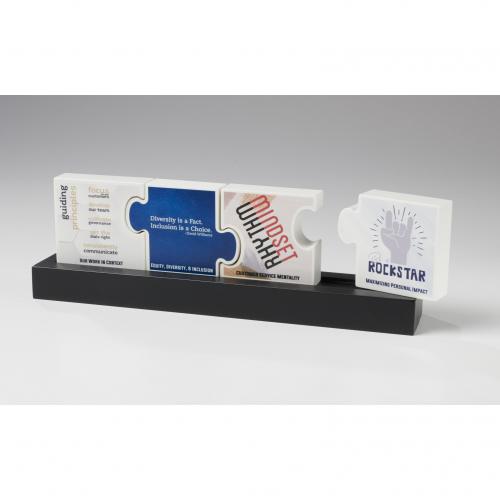 Corporate Awards - Marble & Granite Corporate Awards - 4-Piece Puzzle on Base