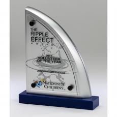 Employee Gifts - Avant Garde Stone Resin Award - Ripple