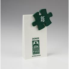Employee Gifts - Puzzle Accent Service Stone Resin Award