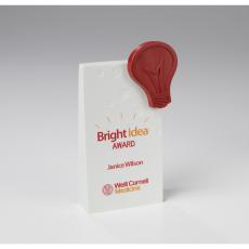 Employee Gifts - Lightbulb Accent Service Stone Resin Award