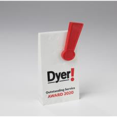 Employee Gifts - Exclamation Accent Service Stone Resin Award