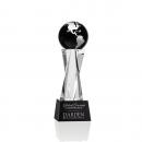 Havant Globe Black/Silver Spheres Crystal Award