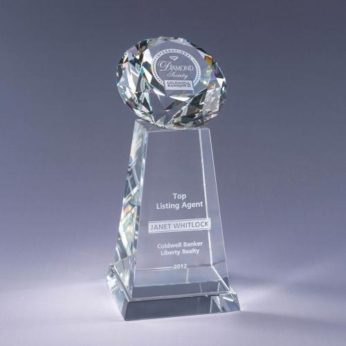 Corporate Awards - Crystal Awards - Diamond Awards - Clear Diamond Crystal Award