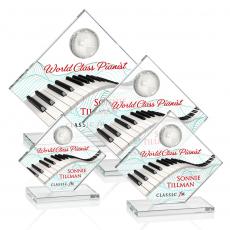 Employee Gifts - Ferrand Full Color Clear Spheres Crystal Award