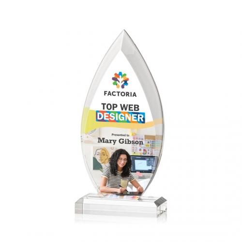 Corporate Awards - Oulston Full Color Flame Acrylic Award