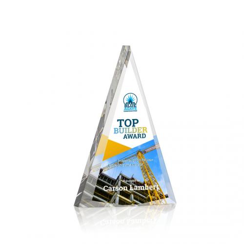 Corporate Awards - Shrewsbury Full Color Pyramid Acrylic Award