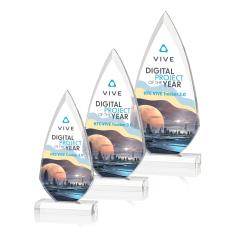 Vanderbilt Full Color Flame Acrylic Award - Crystal Awards