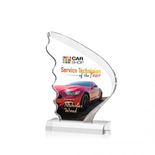 Corporate Awards - Acheson Full Color Sail Acrylic Award