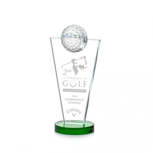 Corporate Awards - Slough Golf Green Spheres Crystal Award