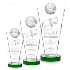 Employee Gifts - Slough Golf Green Spheres Crystal Award