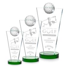 Slough Golf Green Spheres Crystal Award - Crystal Awards