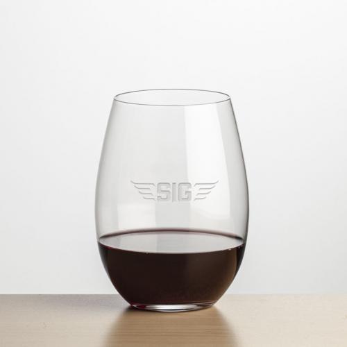 Corporate Gifts, Recognition Gifts and Desk Accessories - Etched Barware - Wine Glasses - Stemless Wine Glasses - Laurent Stemless Wine - Deep Etch