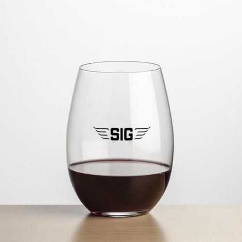 Corporate Gifts, Recognition Gifts and Desk Accessories - Etched Barware - Wine Glasses - Stemless Wine Glasses - Laurent Stemless Wine - Imprinted