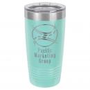 Polar Camel 20 oz. Teal Ringneck Vacuum Insulated Tumbler with Clear Lid