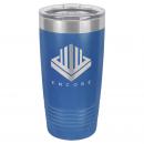 Polar Camel 20 oz. Royal Blue Ringneck Vacuum Insulated Tumbler with Clear Lid