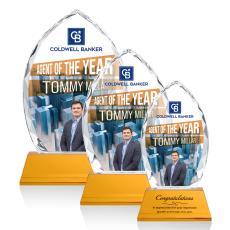 Wilton Full Color Amber on Newhaven Arch & Crescent Crystal Award - Full Color Awards