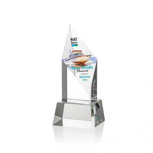 Corporate Awards - Vertex Full Color Optical on Base Diamond Crystal Award