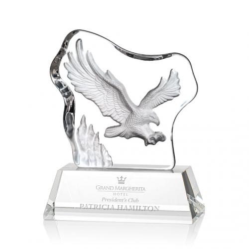 Corporate Awards - Crystal Awards - Ottavia Flying Eagle Animals Crystal Award