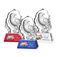 Ottavia Full Eagle Full Color Animals Crystal Award - Eagle Awards