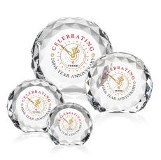 Seville Full Color Clear Circle Crystal Award - Full Color Awards