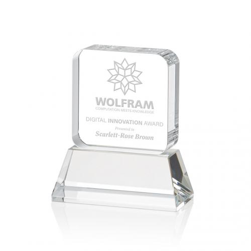 Corporate Awards - Flamborough Clear on Base Crystal Award