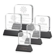 Flamborough Black on Base Crystal Award - Corporate Awards