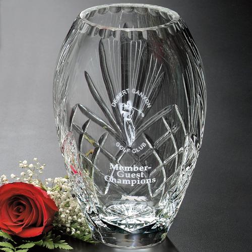 Corporate Gifts, Recognition Gifts and Desk Accessories - Executive Gifts - Durham Optical Crystal Barrel Led Vase