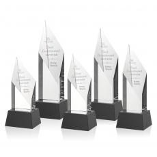 Employee Gifts - Vertex Black on Base Diamond Crystal Award