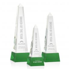 Employee Gifts - Master Obelisk on Base - Green