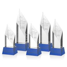 Vertex Blue on Base Crystal Award - Crystal Awards