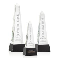 Master Obelisk on Base - Black - Crystal Awards