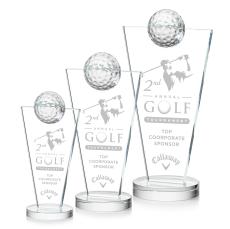Slough Golf Clear Spheres Crystal Award - Crystal Awards