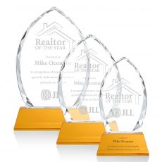 Employee Gifts - Wilton Amber on Newhaven Arch & Crescent Crystal Award