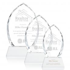 Wilton White on Newhaven Base Arch & Crescent Crystal Award - Crystal Awards