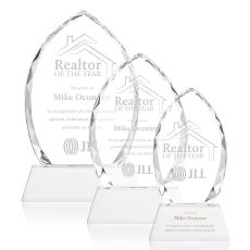 Wilton White on Newhaven Base Arch & Crescent Crystal Award - Crystal Awards