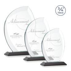 Wichita Black Flame Crystal Award - Crystal Flame Awards