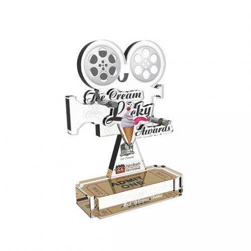 Featured - Custom Acrylic Awards Gallery - San Bernardo Ice Cream Licky Award